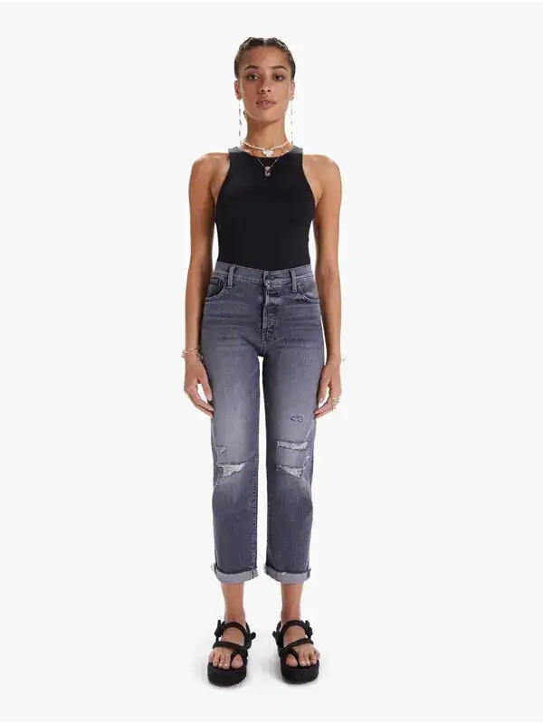 Mother The Scraper Cuff Ankle Fray Jeans